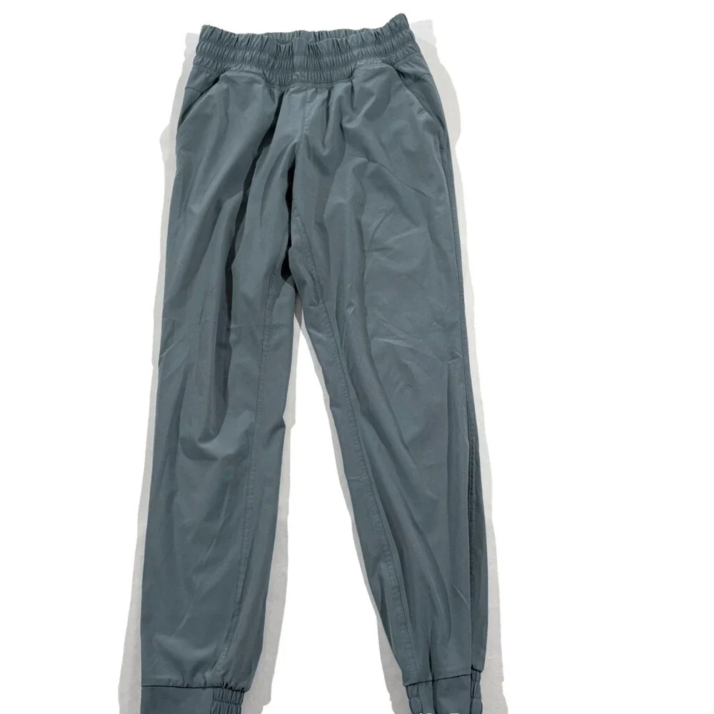 Free Fly Pants Women Sz XS Blue Breeze Pull On Jogger Pockets Poly Stretch Flaw - Picture 2 of 12